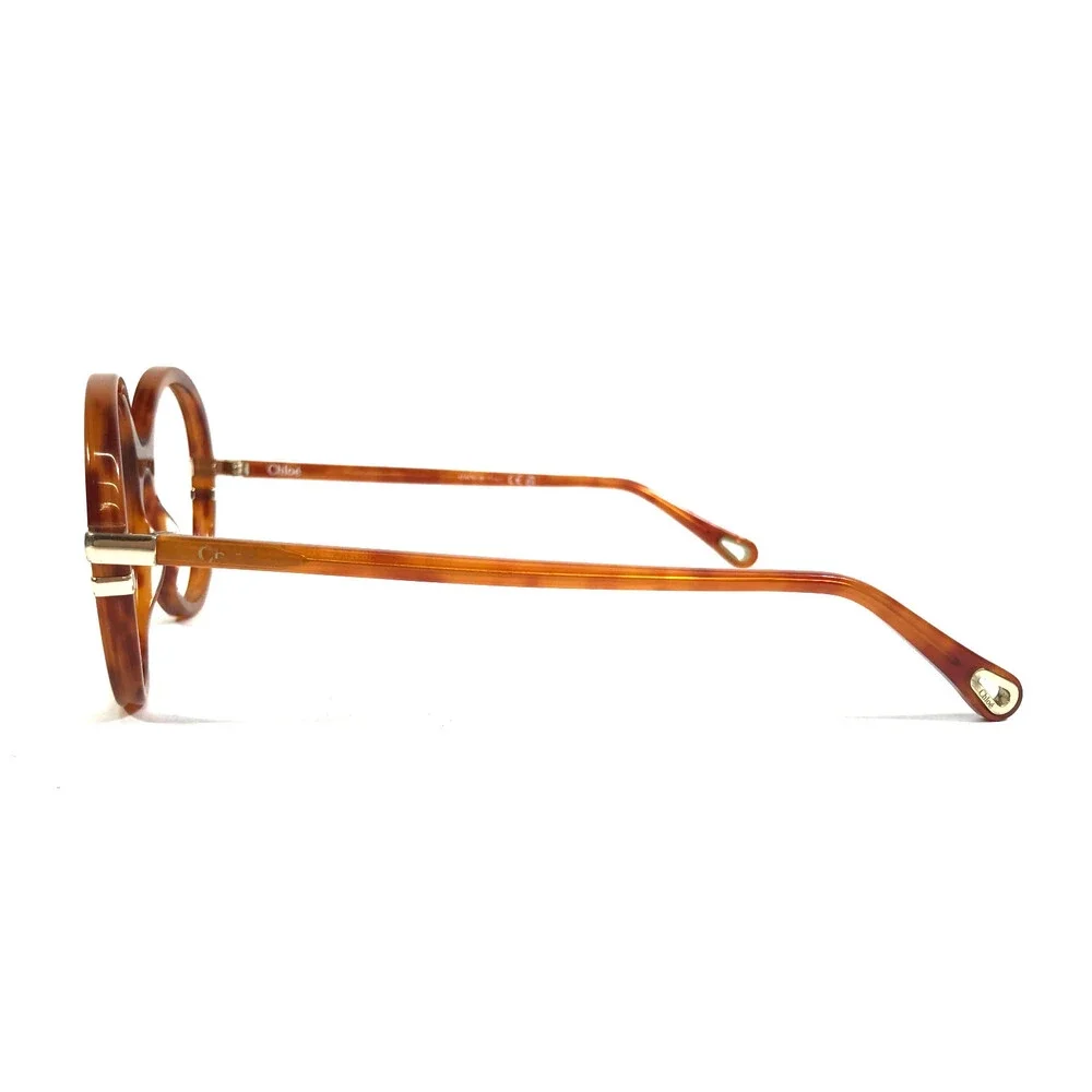 Chloe Eyeglasses Frames CH0108O 002 Havana Brown Orange Tortoise Gold 54-18-145